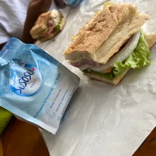 Great Falls Sub with a pouch of Susosu Water!
