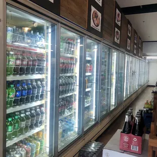 Huge fridge with ample healthy drinks!