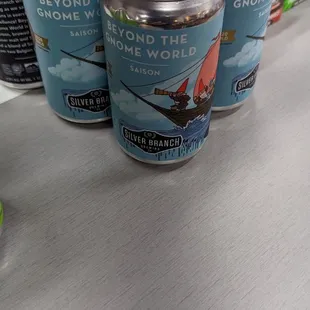 a variety of beverages