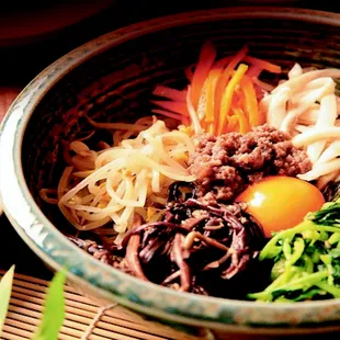 Bibimbap is now popular here, and our customer says ours is the best that they have