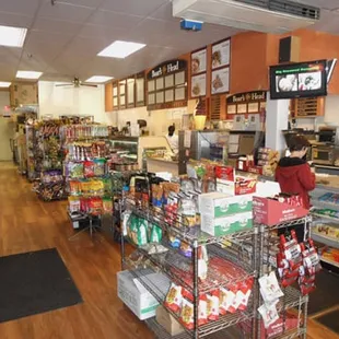 Gourmet Snacks, and hundred of chips selection