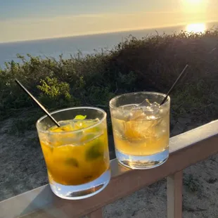 Drinks with a nice view