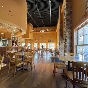 the interior of a restaurant