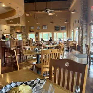 the interior of a restaurant