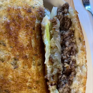 Holy cow the patty melts here are so good. The patty is so juicy and I always add lettuce and it is perfect. The rye bread is on point.