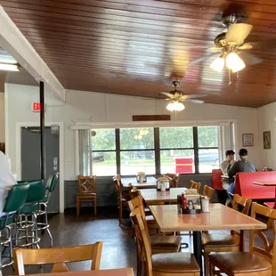 the interior of the restaurant