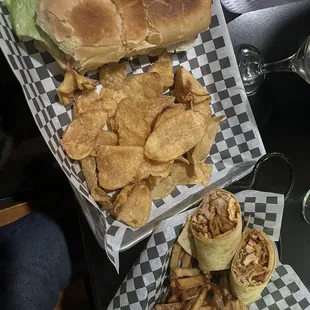 Turkey Bacon Hoagie and the Sweet and Spicy Chicken Wrap