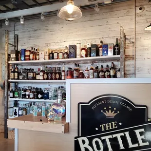 The Bottle shop counter