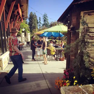 The Marketplace patio.