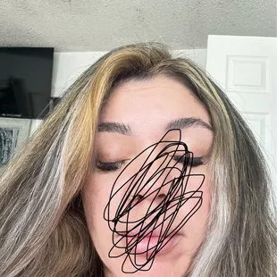 What I had...horrible orange diff color blonde  It was bad .