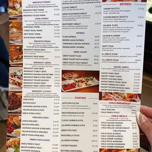 Menu (as of May 2022)