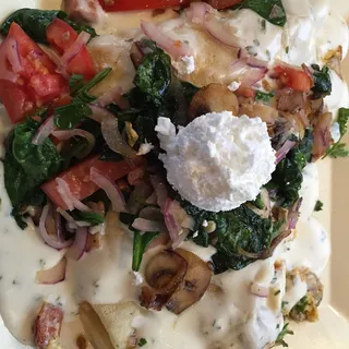 Breakfast Meat Lovers Crepe