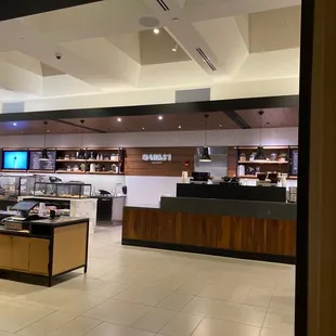 the interior of a restaurant