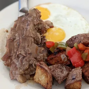 Brisket and Eggs - Available on their Saturday/Sunday brunch menu