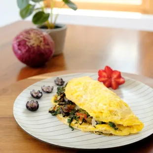 Our Denver omelet is made from locally sourced eggs and vegetables.