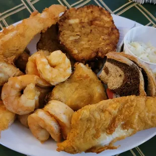 Fisherman&apos;s Platter (cod, shrimp, bluegill, &quot;perch&quot; that was more like pike)