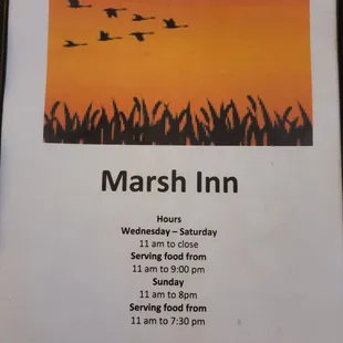 Menu as of 2/24/2023