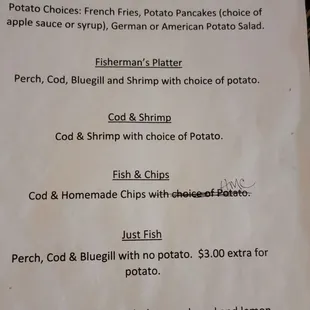 Friday specials as of 2/24/2023