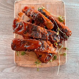 bbq ribs, ribs, food