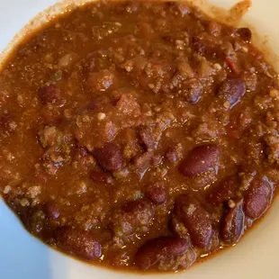 Bowl of chili.