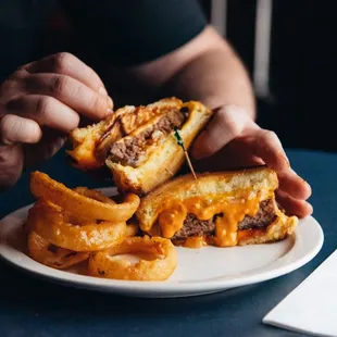 Super melt with onion rings