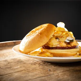 Fried Bologna Sandwich