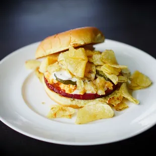 Fried Bologna Sandwich