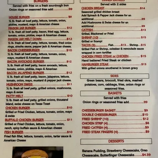 Menu front