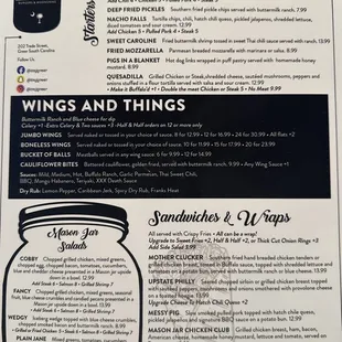 These are the most recent menus 3/23/23