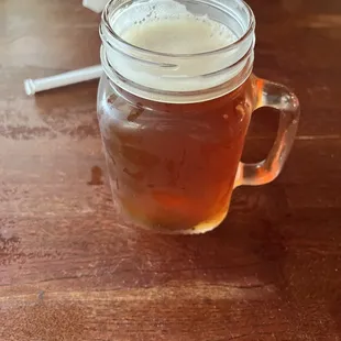 a glass of beer