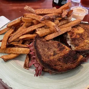 Corned Beef Reuben with Fries