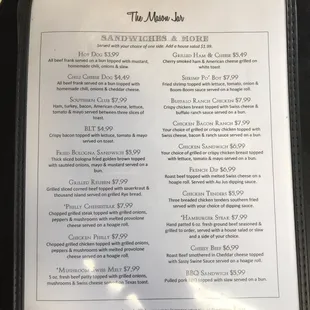 Lunch menu page 2