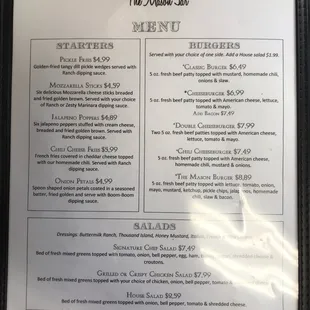 Lunch Menu page 1