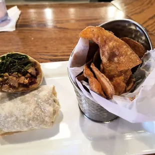 Chicken wrap.. that's some b****** is  spicey too!