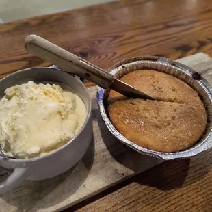 Bourbon cake with Tofts ice cream... decadent and arousing.