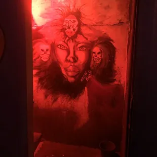 Wall art at entrance