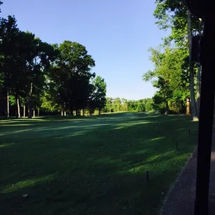 View down the fairway, relaxing!