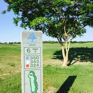 6th hole on The Woods course