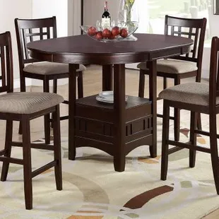 Counter Height Dining Table with leaf and 4 chairs. On sale for only $339!