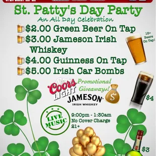 March 17! St Patty's day!