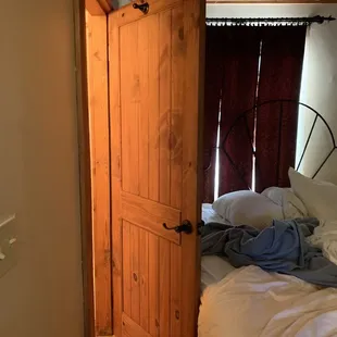 Bathroom door opens only partially