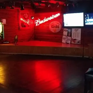 Stage and dance floor