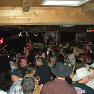 a large group of people at a party
