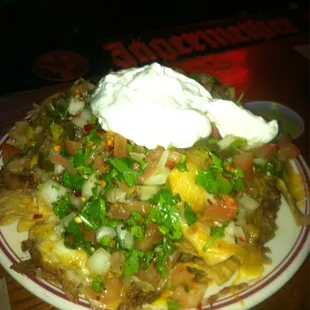 1/2 order of Nachos!! Grub!