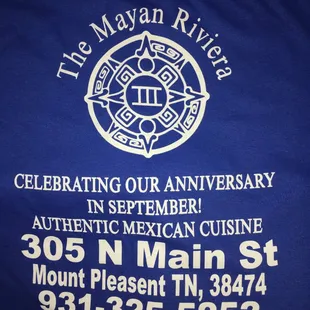 Promoting Mayan Rivieras 3rd year anniversary September 11th