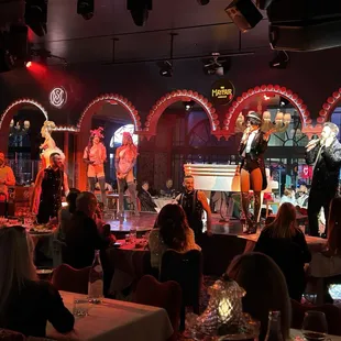 Stage view from the inside tables.