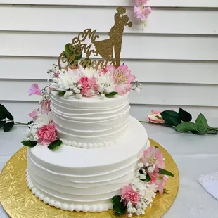 a wedding cake