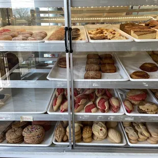 a display of pastries