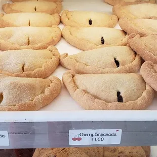 a display of pastries