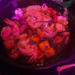 Spicy Shrimp in just oil. Not good